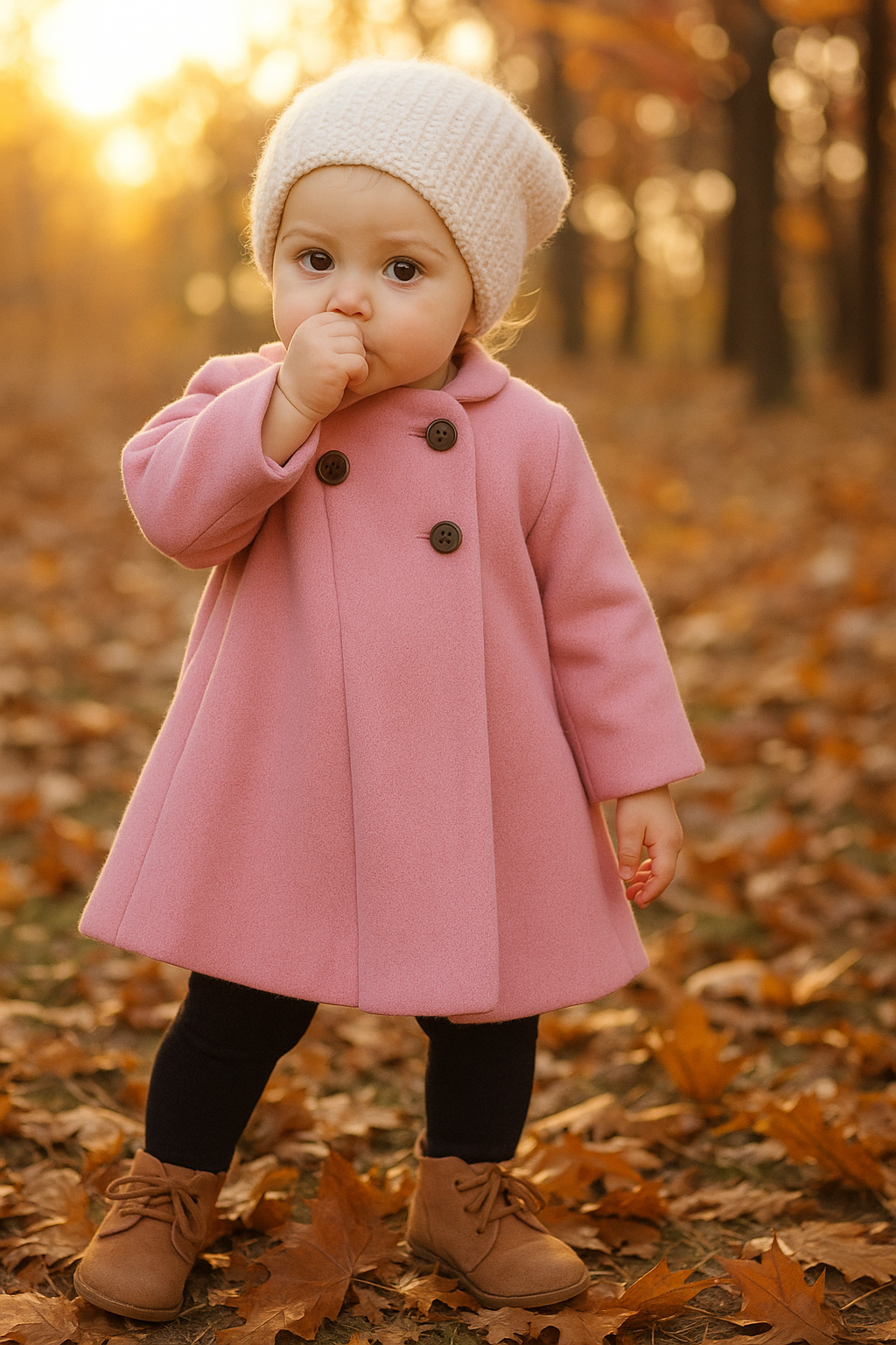 Baby Girls’ Winter Coat. Warm and Stylish for Autumn & Winter