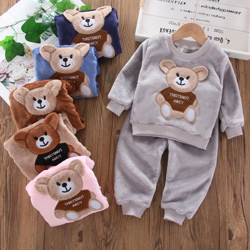 Teddy Winter Cozy Set – Plush Fleece Outfit for Little One