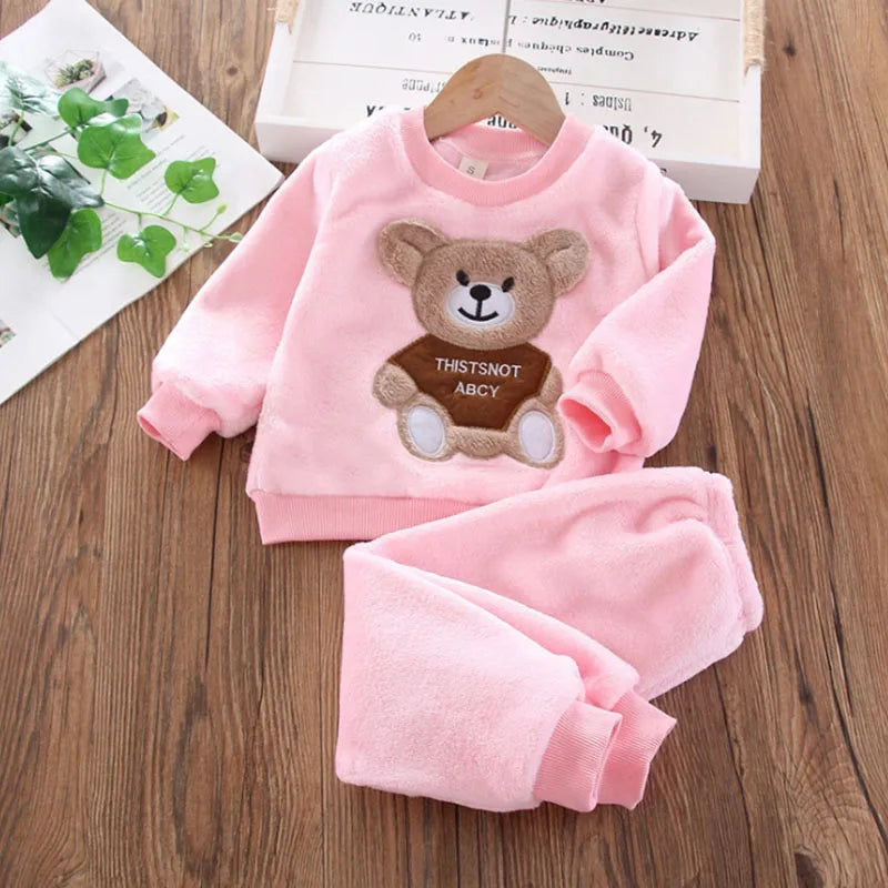 Teddy Winter Cozy Set – Plush Fleece Outfit for Little One