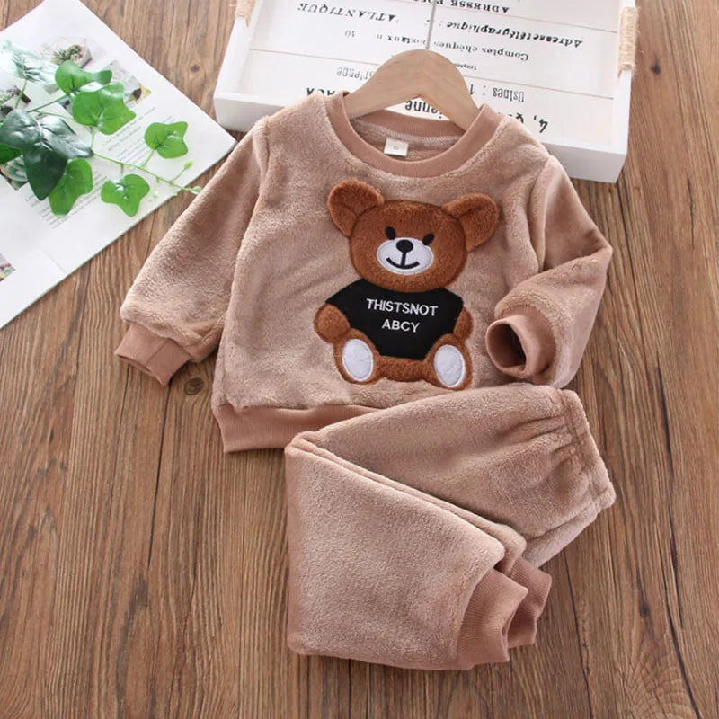Teddy Winter Cozy Set – Plush Fleece Outfit for Little One
