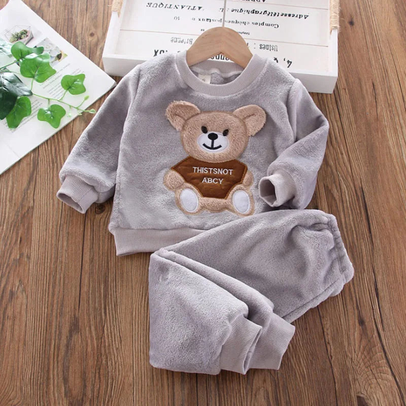Teddy Winter Cozy Set – Plush Fleece Outfit for Little One