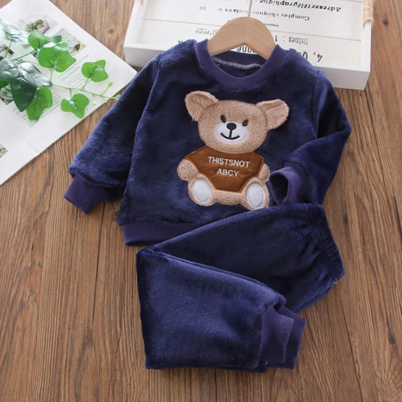 Teddy Winter Cozy Set – Plush Fleece Outfit for Little One