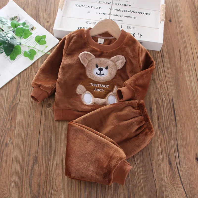 Teddy Winter Cozy Set – Plush Fleece Outfit for Little One
