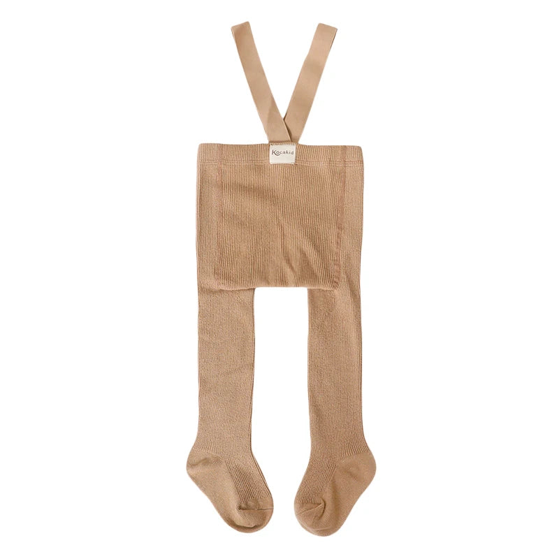 Baby Ribbed Tights with Braces