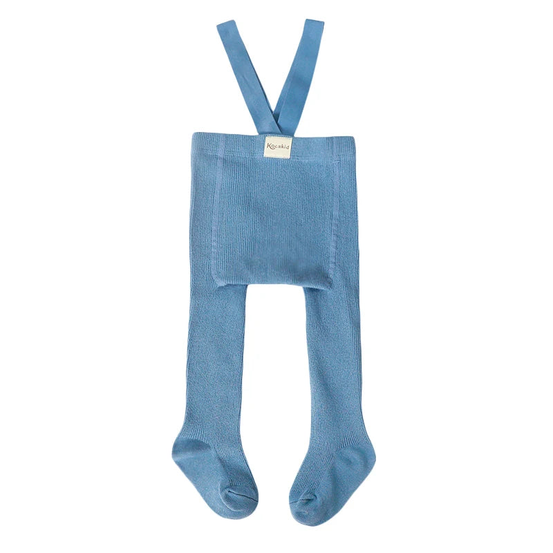 Baby Ribbed Tights with Braces