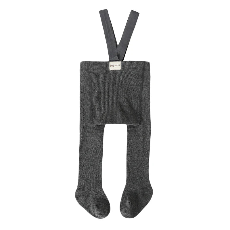 Baby Ribbed Tights with Braces