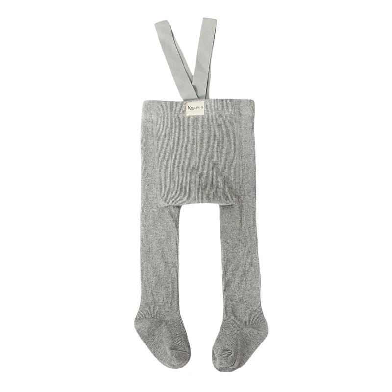 Baby Ribbed Tights with Braces