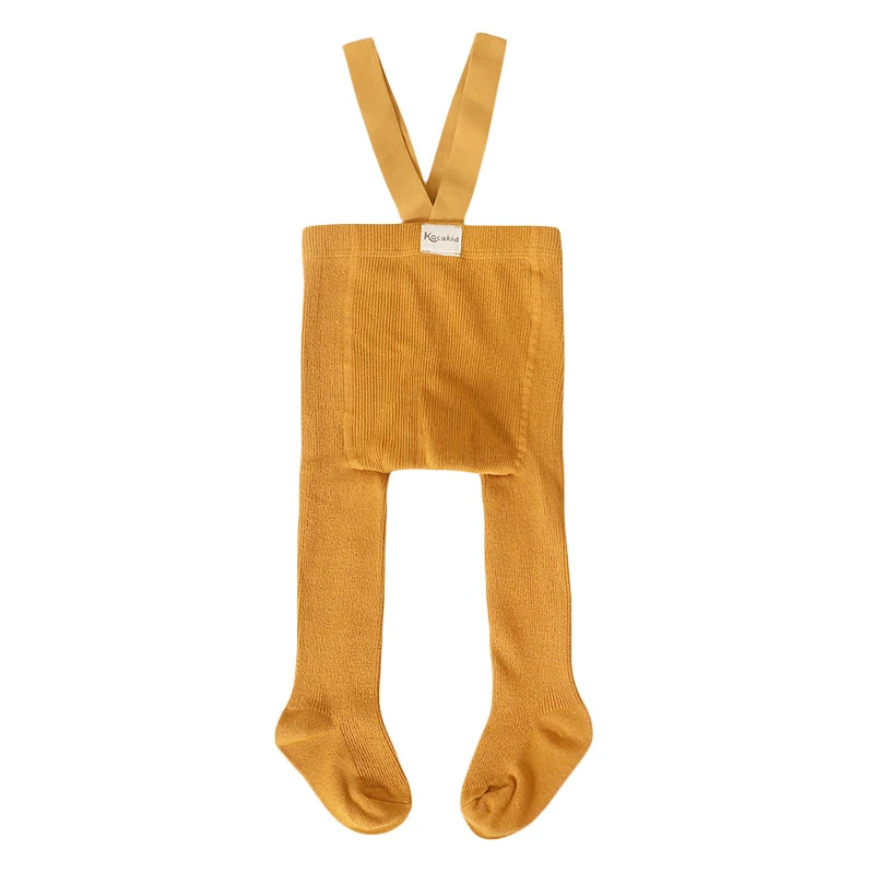 Baby Ribbed Tights with Braces